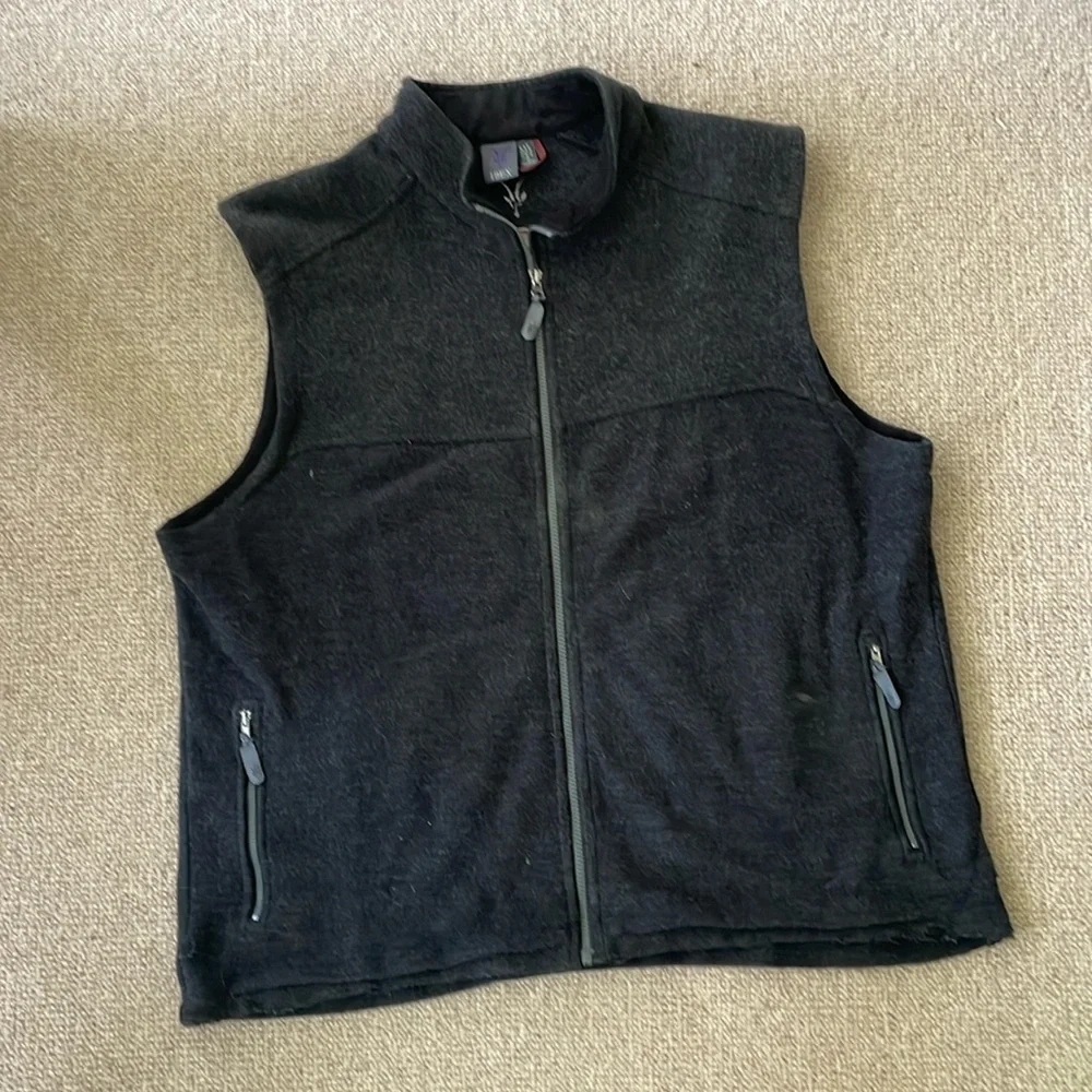Men’s Ibex Wool Vest - Charcoal XXL - well worn - Picture 1 of 7